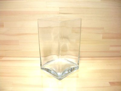 画像1: ガラス花器　スクエアー２２.３　ＣG-２０