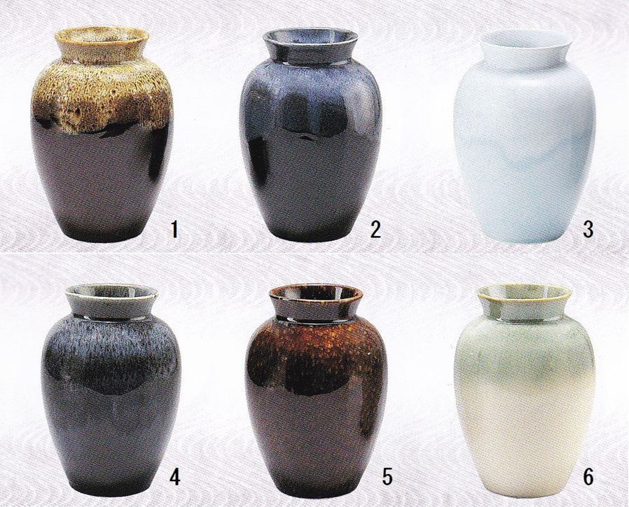 竹泉 夏目型花瓶７号 ６色 - 花器ギャラリー 裕器 (ゆうき）