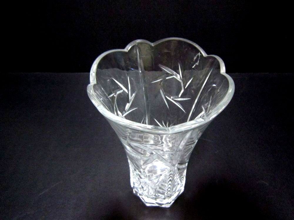 ガラス花器 グロリア切子花瓶 ＣＧ-２４ - 花器ギャラリー 裕器 (ゆうき）