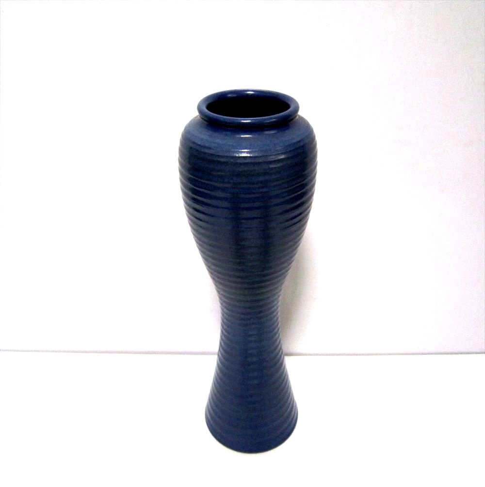 青色の花器 川口商店 開業記念39s60 - 花瓶