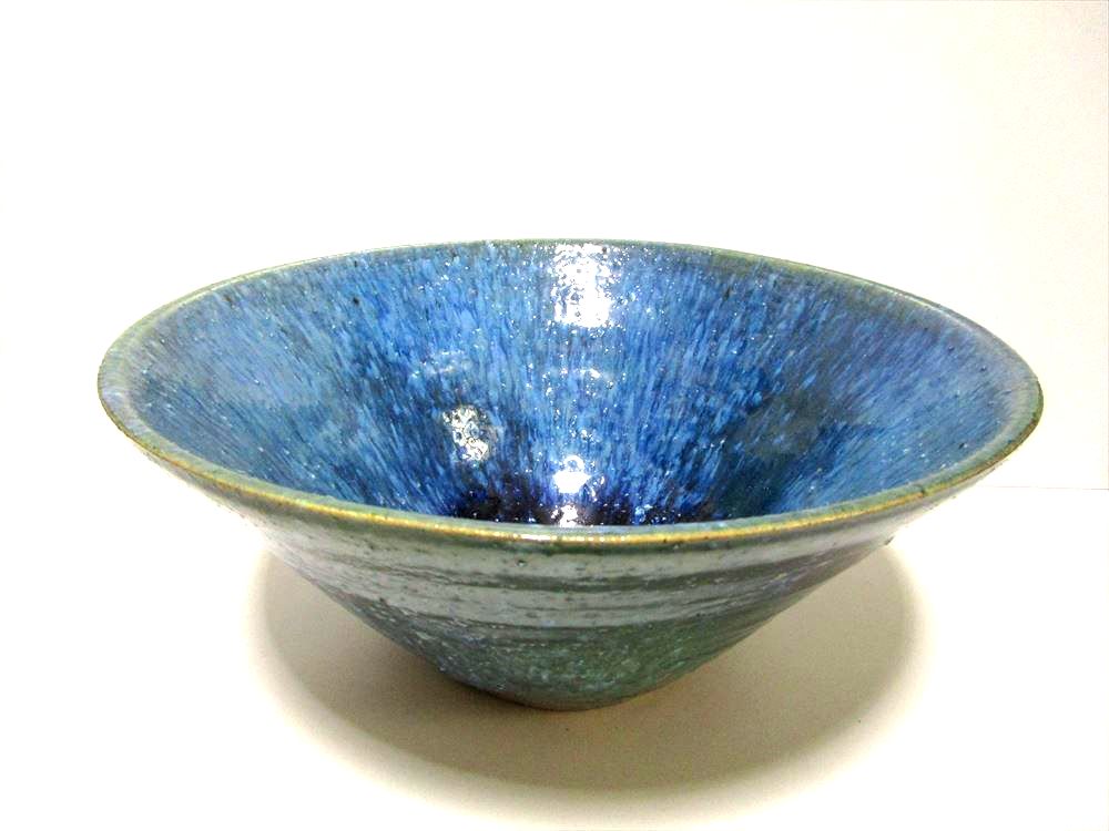 ５５％以上節約 陶器碗 茶碗 アート 釉はね 釉飛 海鼠釉 工芸品 - ilm