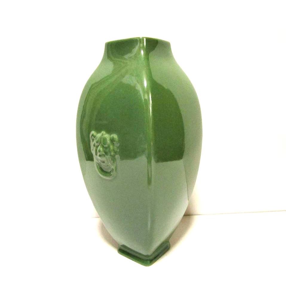 高麗青磁耳付角花瓶 ＫT-１７ - 花器ギャラリー 裕器 (ゆうき）